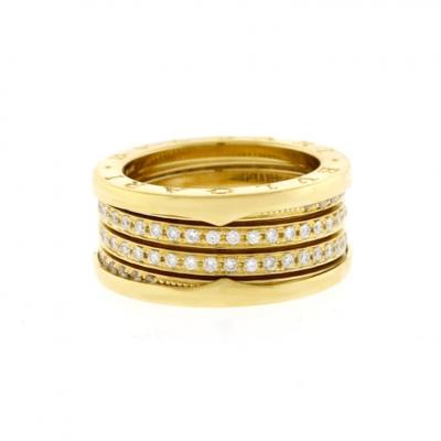  Bvlgari Bulgari Bulgari B Zero with Diamonds 18kt Yellow Sz 57