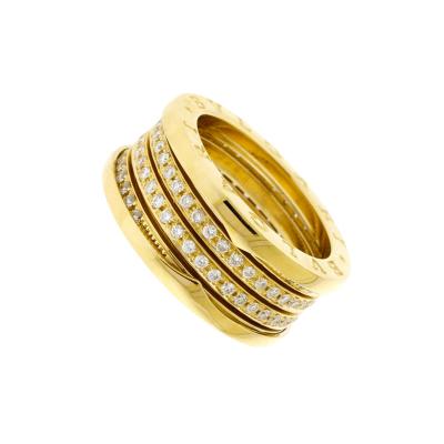  Bvlgari Bulgari Bulgari B Zero with Diamonds 18kt Yellow Sz 57
