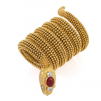  Bvlgari Bulgari Bulgari Ceylon Ruby Serpenti Bracelet