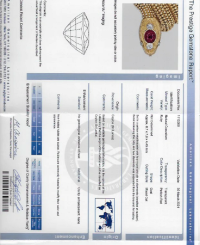  Bvlgari Bulgari Bulgari Ceylon Ruby Serpenti Bracelet