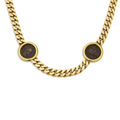  Bvlgari Bulgari Bulgari Monete Ancient Coin Necklace