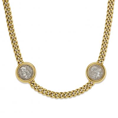  Bvlgari Bulgari Bulgari Monete Ancient Coin Necklace