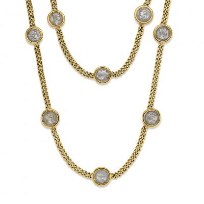  Bvlgari Bulgari Bulgari Monete Ancient Coin Necklace