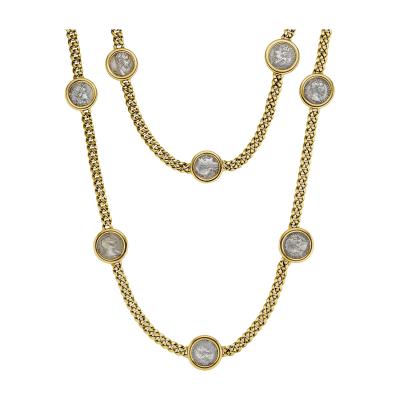  Bvlgari Bulgari Bulgari Monete Ancient Coin Necklace