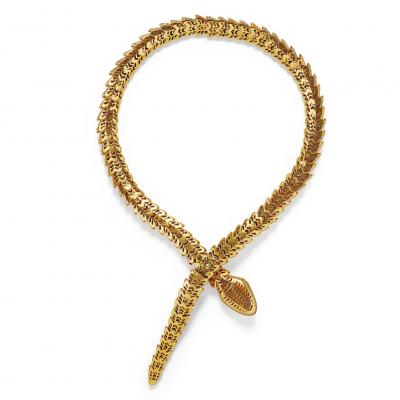  Bvlgari Bulgari Bulgari Serpenti Coral and Diamond Necklace