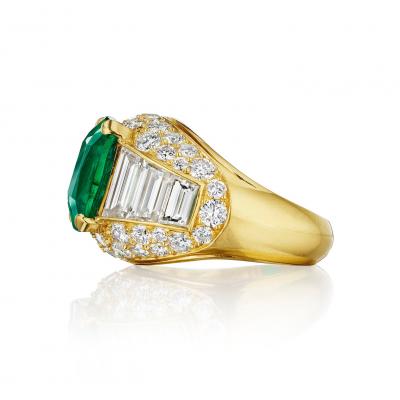 Bvlgari Bulgari Bulgari Trombino Colombian Emerald Ring