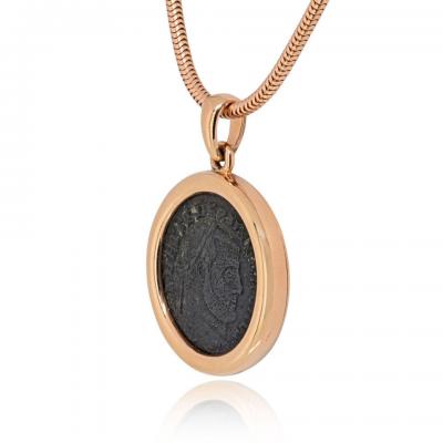  Bvlgari Bulgari Bvlgari 18K Yellow Gold Monete Carthago Severus AD 305 306 Necklace