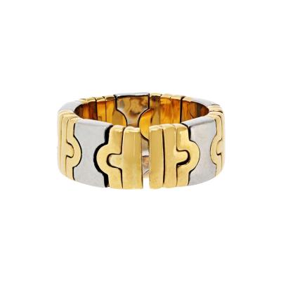  Bvlgari Bulgari Bvlgari 18K Yellow Gold Silver Parentesi Ring