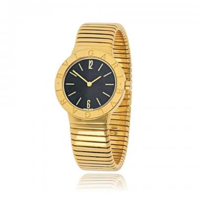  Bvlgari Bulgari Bvlgari 18K Yellow Gold Tubogas 30mm Dial Watch