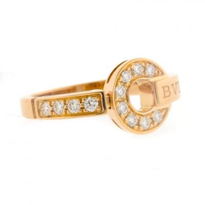  Bvlgari Bulgari Bvlgari Bvlgari Rose Gold Ring with Diamonds