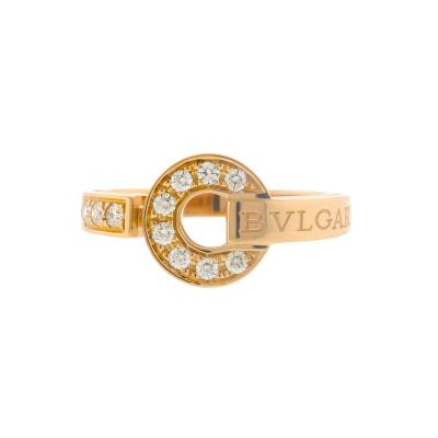  Bvlgari Bulgari Bvlgari Bvlgari Rose Gold Ring with Diamonds