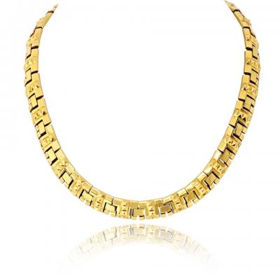  Bvlgari Bulgari Bvlgari Collar 18K Yellow Gold Structural Necklace