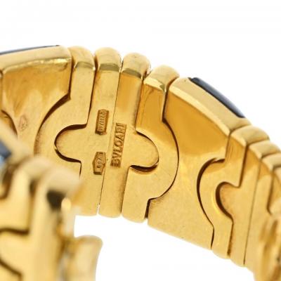  Bvlgari Bulgari Bvlgari Parentesi 18K Yellow Gold Hoop Earrings