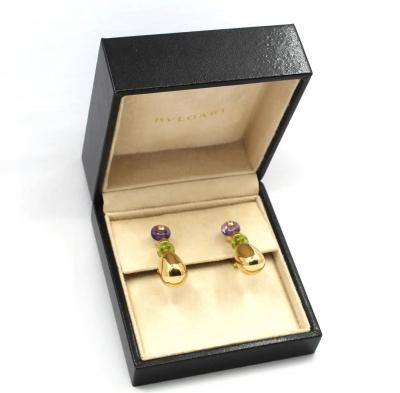  Bvlgari Bulgari Bvlgari Peridot Amethyst and Diamond Mediterranean Eden Drop Earrings
