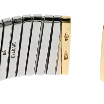  Bvlgari Bulgari Bvlgari Pyramid Tubogas Cuff Bracelet