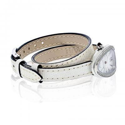  Bvlgari Bulgari Bvlgari Serpenti Stainless Steel Quartz White Dial Diamond Ladies Watch