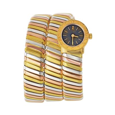  Bvlgari Bulgari Bvlgari Tubogas 18K Tri Color BB 19 1 T Serpenti Watch
