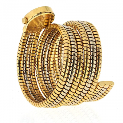  Bvlgari Bulgari Bvlgari Tubogas 18K Tri Color Serpenti Watch