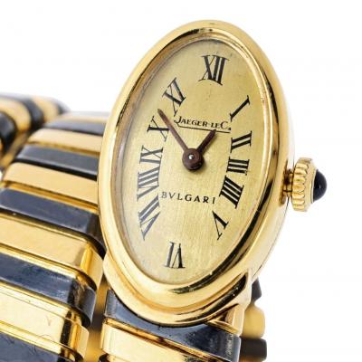  Bvlgari Bulgari Serpenti 18K YG Blackened Steel Circa 1965 Jaeger LeCoultre Manual Watch