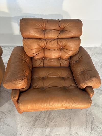  C B Italia Pair of 2 Afra Tobia Scarpa Coronado Chairs for C B Italia 1960s