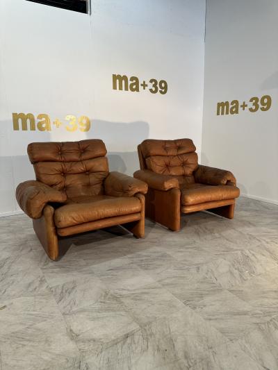  C B Italia Pair of 2 Afra Tobia Scarpa Coronado Chairs for C B Italia 1960s