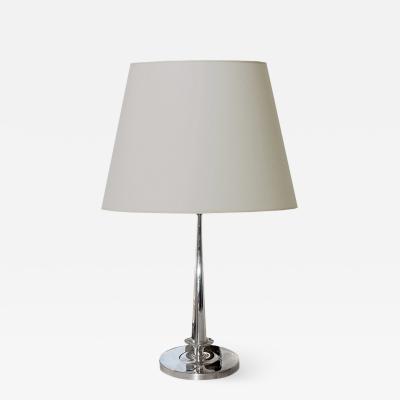  C G Hallberg Lotus themed table lamp by C G Hallberg