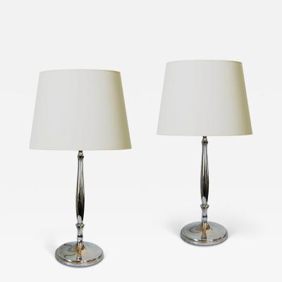  C G Hallberg Pair of Table Lamps by the Carl Gustave Hallberg Workshop