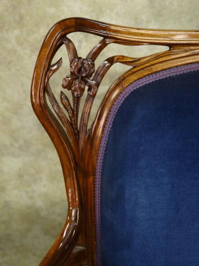 CHARLES PLUMET Plumet et Selmersheim Art Nouveau Seating Suite