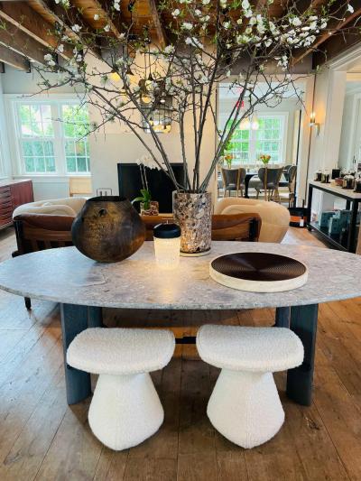  CHRISTOPHE DELCOURT DAM STOOL UPHOLSTERED