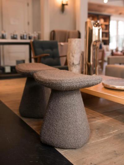  CHRISTOPHE DELCOURT DAM STOOL UPHOLSTERED