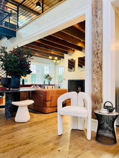  CHRISTOPHE DELCOURT DAM STOOL UPHOLSTERED