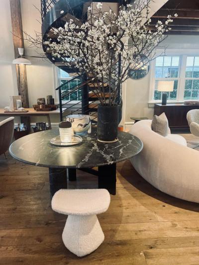  CHRISTOPHE DELCOURT DAM STOOL UPHOLSTERED