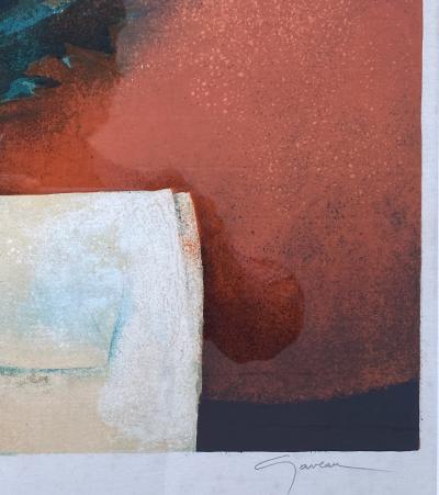  CLAUDE GAVEAU Teal Bouquet 