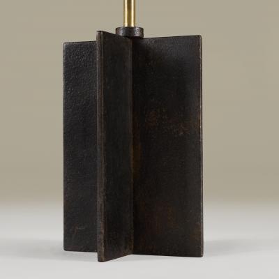  COMTE Pair of Jean Michel Frank Croisillon iron Lamps by Comte Argentina c 1935