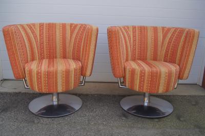  COR Pair of Circo Swivel Chairs by Peter Maly for COR