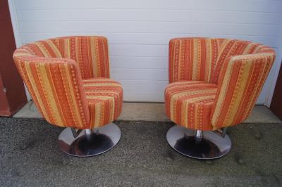  COR Pair of Circo Swivel Chairs by Peter Maly for COR