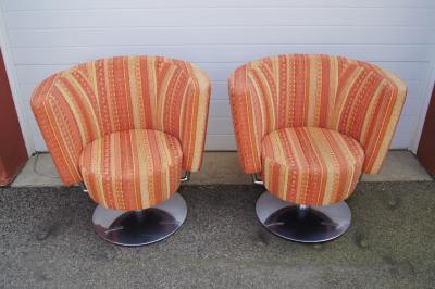  COR Pair of Circo Swivel Chairs by Peter Maly for COR