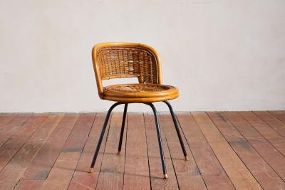  Calif Asia Wicker Swivel Stool Chairs by Calif Asia
