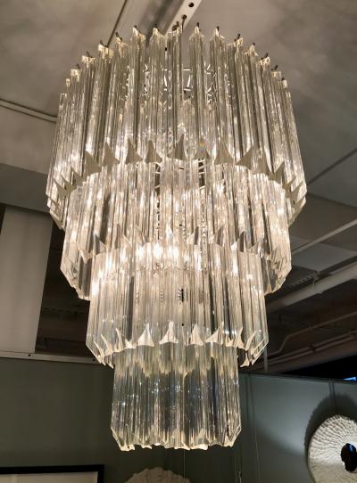  Camer Glass A Four tier Italian Camer Glass Chandelier