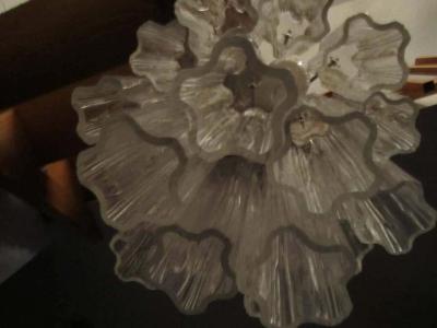  Camer Glass Lovely Petite Signed Camer Italian Murano Tronchi Tube Chandelier