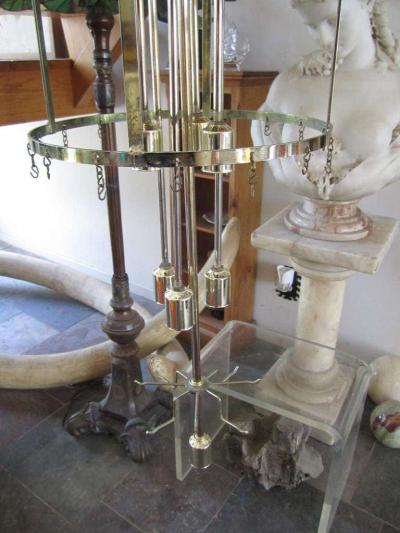  Camer Glass Monumental 6 Foot Camer Venini Glass Tronchi Tube Chandelier Mid century Modern