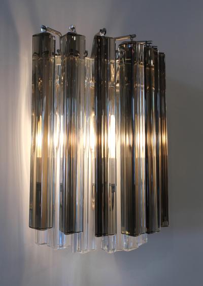  Camer Glass Pair of Vintage Camer Glass Sconces