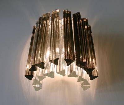  Camer Glass Pair of Vintage Camer Glass Sconces