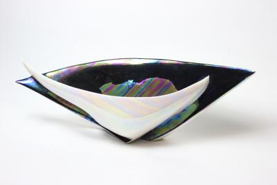  Camillo Lusso Creazioni Ceramiche Vintage Large Ceramic Bowl by Camillo Lusso Creazioni Ceramiche 1950s Italy