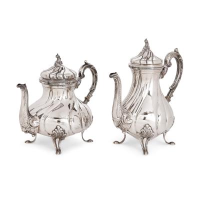  Camusso 20th century Peruvian silver tea and coffee set by Camusso