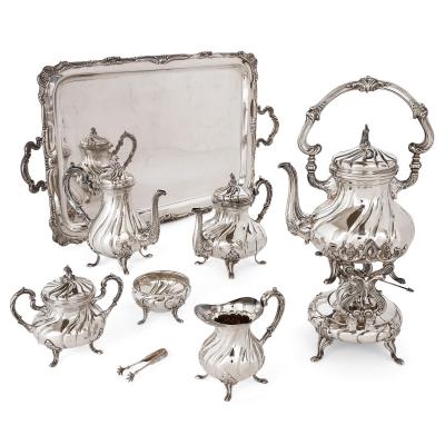  Camusso 20th century Peruvian silver tea and coffee set by Camusso