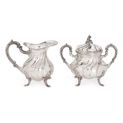  Camusso 20th century Peruvian silver tea and coffee set by Camusso