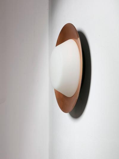  Candle Milan Italian 50s Copper Wall Ceiling Lamp by Candle
