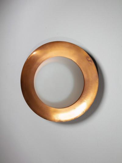  Candle Milan Italian 50s Copper Wall Ceiling Lamp by Candle
