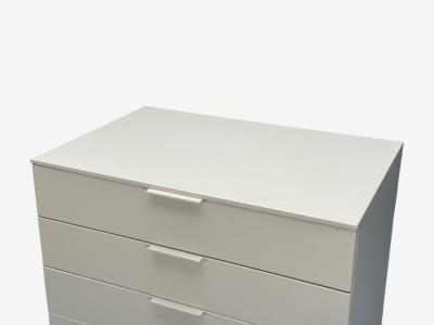  Cappellini Guilio Cappelini Cream Matte Lacquer Highboy Italy 2010s